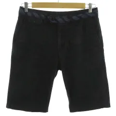 グリーンレーベルリラクシング ユナイテッドアローズ green label relaxing パンツ ショートパンツ コットン ブラック 黒 L