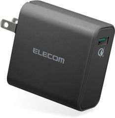 エレコム AC充電器/QuickCharge3.0対応/USB1ポート/ブラック MPA-ACUQ01BK　送料込み