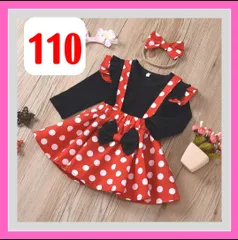 ミニーちゃん風コスチューム ワンピース 仮装 コスプレ衣装 110