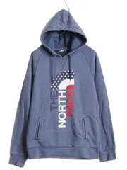 【お得なクーポン配布中!】 ノースフェイス プリント スウェット フード パーカー レディース L / The North Face プルオーバー 裏起毛 トレーナー アウトドア 星条旗