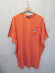 ◇ ⊂ RODEO CROWNS ロデオクラウンズ バックプリント 半袖 Tシャツ カットソー サイズF オレンジ レディース E  【1411130018541】