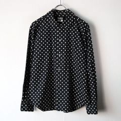 日本製 ブラック コムデギャルソン BLACK COMME des GARCONS ドット柄 水玉 シャツ size M