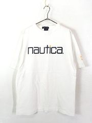 古着 90s Canada製 NAUTICA ノーティカ BIG ロゴ Tシャツ