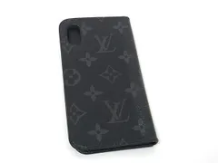 LOUIS VUITTON ルイヴィトン M63446 モノグラムエクリプス フォリオ iPhoneX/XS 対応 手帳型 アイフォンケース ブラック系 DK6098