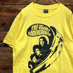 ベルベットアンダーグラウンド THE VELVET UNDERGROUND 黄色 バナナ バンド Tシャツ tee ティーシャツ ロック ツアー ライブ デザイン 両面 プリント 派手 奇抜 古着 ビンテージ メタル ラッパー ア    2500 p10/