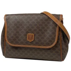 セリーヌ CELINE マカダム柄 ショルダーバッグ 2WAY クラッチバッグ ショルダーバッグ コーティングキャンバス ブラウン レディース 【中古】