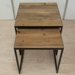 HUKLA フクラ ネストテーブル 2点セット ウォールナット リビングテーブル HUKLA フクラ ネストテーブル 2点セット ウォールナット リビング