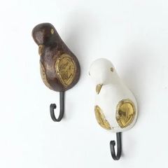 白い金属製棚受け 鳥モチーフ - メルカリ