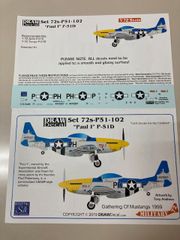 DRAWデカール #72-P51-102 P-51D ポール I 1/72 スケールデカール