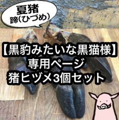 【黒豹みたいな黒猫様】 専用ページ 猪ヒヅメ3個セット