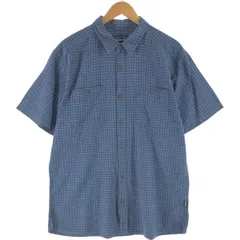 古着 パタゴニア Patagonia バックステップシャツ 53139SP23 半袖 ヘンプ×コットン チェックシャツ ボックスシャツ/eaa565373