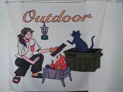 【キャンプグッズ】大判タペストリー➅