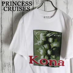 90s パナマ製 ハワイ コナコーヒー ボタニカルビッグプリント Tシャツ