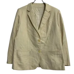 BURBERRYS テーラードジャケット L 程 アイボリー系 バーバリー ボタン ブレザー 秋冬 アウター 古着卸 アメリカ仕入 a701-6531