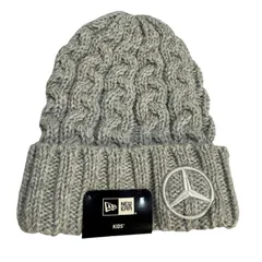 Z1475 【タグ付き 未使用】 NEWERA KID'S ニューエラ ニット 帽子 グレー キッズ