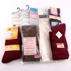 靴下 9点セット 未使用 22-24cm シースルー など まとめて 大量 ソックス レディース 【中古】