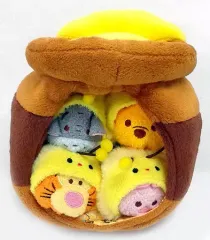 【中古】ぬいぐるみ ミニツム＆ハウスポットセット(くまのプーさん) ぬいぐるみ 「ディズニー TSUM TSUM -ツムツム-」 ディズニーストア限定 