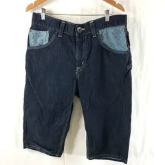 エドウィン EDWIN デニム ズボン ジーンズ EXCLUSIVE VINTAGE 革ラベル 綿100％ 青系 34サイズ 944081