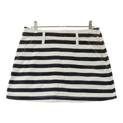 サイズ：0 JACK BUNNY ジャックバニー  インナー付きスカート ボーダー ホワイト系 [240101454130] ゴルフウェア レディース ストスト