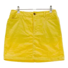 サイズ：40 ROSASEN ロサーセン  裏地付コーデュロイスカート  イエロー系 [240101374684]# ゴルフウェア レディース ストスト