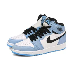 NIKE AIR JORDAN 1 RETRO HIGH OG GS WHITE/UNIVERSITY BLUE/BLACK 23.5cm