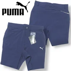新品 PUMA GOLF プーマ ゴルフ 接触冷感 COOLCELL 4WAYストレッチ ショートパンツ ハーフパンツ ショーツ ネイビー