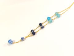【年末SALE】水晶　チェーンネックレス　#N40
