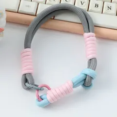 ☆ D ☆ ハンドストラップ カラフルパラコードストラップ スマホ アクセサリー ハンドストラップ パラコードストラップ ストラップ 手首 ショートストラップ 携帯ストラップ 可愛い かわいい おしゃれ 携帯 落下防止 スマートフォン パラコード ひも 太め