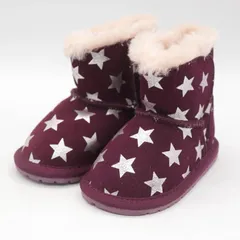 エミュー ブーツ 未使用 B11857S Toddle Starry Night 靴 シューズ キッズ 女の子用 6-12Mサイズ パープル EMU Australiaのサムネイル
