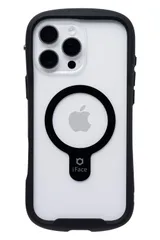 iFace MagSafe 対応 Reflection iPhone 16 Pro Max ケース MagSynq クリア 強化ガラス(ブラック)【アイフェイス アイフォン16プロマックス 用 スマホケース  [ブラック・iPhone16 Pro Max専用]