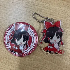 東方 Project 博麗霊夢 トレーディング 缶バッジ アクリルキーホルダー Aボックスセット