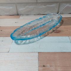 羽根型のトレイ(ブルー)