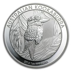 オ―ストラリア2014年$1ドル純銀貨】1オンス／クッカバラ(カワセミ