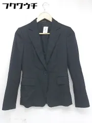 ◇ COMME CA DU MODE コムサデモード 1B シングル 長袖 テーラード ジャケット サイズ7 ブラック レディース  【中古】 【1107070007874】