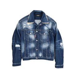 定価14.4万 23AW新作・美品 マイクロペイントデニムジャケット 希少50 