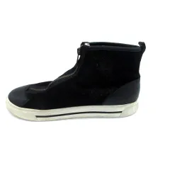 マークバイマークジェイコブス MARC by MARC JACOBS スニーカー ハイカット スエード 37 24cm 黒 ブラック /HO7のサムネイル