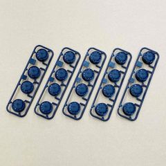 ミニ四駆　中径ローハイトホイール（ディッシュ／穴なしタイプ／ブラック）５個セット