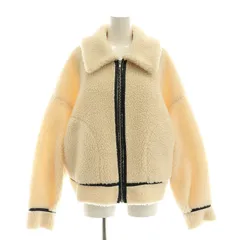 ガリャルダガランテネイビー GALLARDA GALANTE NAVY パイピングボアジャケット ブルゾン ショート丈 F アイボリー /YQ ■OS