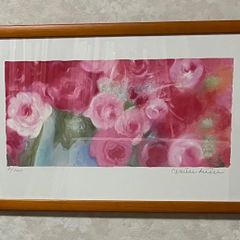 極美品】 ベルナール・カトラン 「春の花束」 額装 開業記念品 完品 箱
