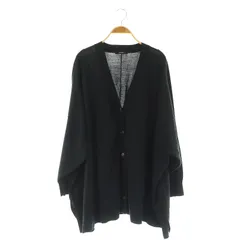 ジャーナルスタンダード JOURNAL STANDARD 22SS ハイツイストコットンポンチョカーデ カーディガン 長袖 ビッグサイズ Vネック 黒 ブラック /MY ■OS