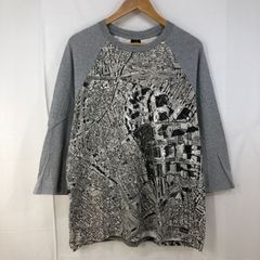 nitraid ナイトレイド リアルシティカモ ラグランTシャツ 七分袖カットソー グレー XLサイズ
