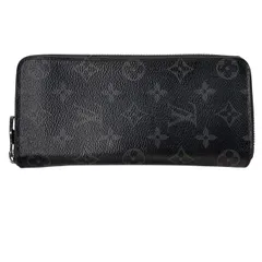 ♪3327 ルイ ヴィトン LOUIS VUITTON モノグラム エクリプス ジッピーウォレット ヴェルティカル 長財布 M62295 中古