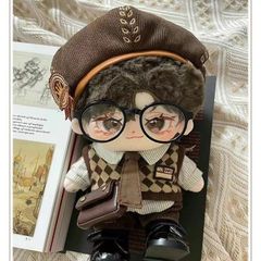 20cmぬいぐるみ用 着せ替え服 ぬい服 コスチューム 郵便配達人 6点セット かわいい ふわふわ  ミニ洋服 ぬいぐるみ用服 日常服人形 ファッション アイドル衣装 着せ替え  萌え ぬい活 推しぬい 棉花娃娃