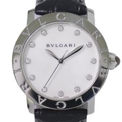 ブルガリ BVLGARI ディアゴノ スクーバ 腕時計 AT オートマ 自動巻 SS ステンレス ブラック文字盤 DP41SSD メンズ Diagono Scuba 時計 ウォッチ 中古