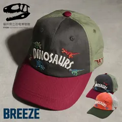 【50%OFF】帽子 子供 男の子 恐竜 BREEZE 福井県立恐竜博物館コラボ キャップ 刺繍 女の子 ブリーズ 子供服 キッズ ベビー おしゃれ かっこいい 春 夏 秋 冬 プレゼント ギフト ブランド スポーツ お出かけ 旅行