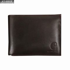 メンズ 財布 カーハート Carhartt 二つ折り財布 メンズ 財布 小銭入れ無し Oil Tan Leather Passcase Wallet  ブラウン　おしゃれ 誕生日 プレゼント ギフト