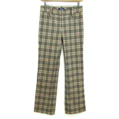 バーバリーロンドンブルーレーベル パンツ ボトムス ノバチェック柄 レディース 34サイズ ベージュ BURBERRY LONDON BLUE LABEL 【中古】