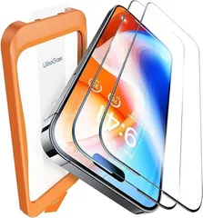 トラス TORRAS保護 ガラス フィルム iPhone 15 pro 全面保護 強い 耐衝撃 画面保護シート アイフォン15 プロ 用 耐久性 質感 ぴったり フィット 綺麗 クリア 強度 簡単 貼りやすい 2枚セット