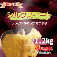 さつま芋(シルクスイート)【1.2kg/送料無料】しっとりなめらか千葉県産