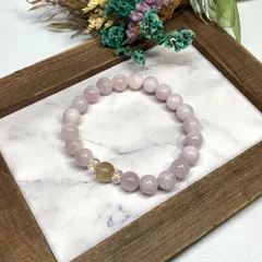 ルチルクォーツ&クンツァイト  ブレスレット パワーストーン   / メンズ レディース 男性 女性 金運 仕事運 お守り ▲